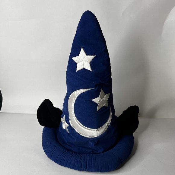 Disney World Mickey Mouse Sorcerer Hat and Stuffed Animal Plush Vintage - Picture 2 of 16